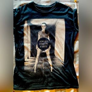 River Island Black T shirt ‘Always Time to Party’